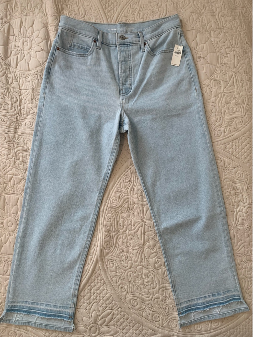 Old Navy Sky-Hi Straight Light Wash Jeans